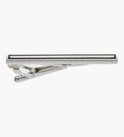 Tip Top Cuff Links & Tie Bars*Black Rectangle Tie Bar