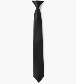 Bellissimo Ties*Boys Clip-On 10-inch Tie Black