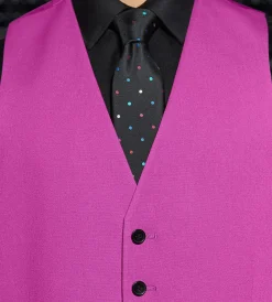 G Grafton Vests*Solid Suit Vest Bright purple