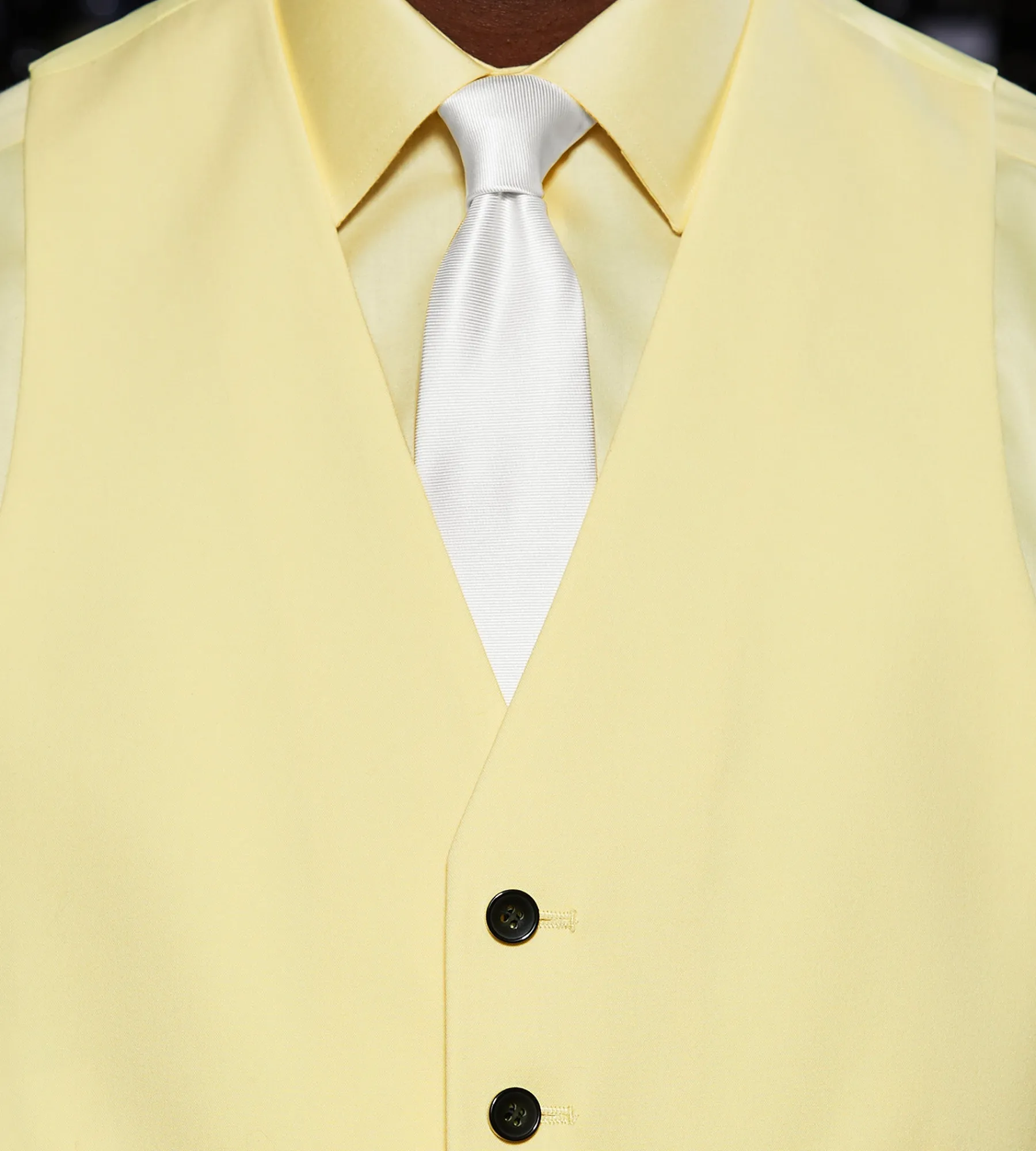 G Grafton Vests*Solid Suit Vest Bright yellow
