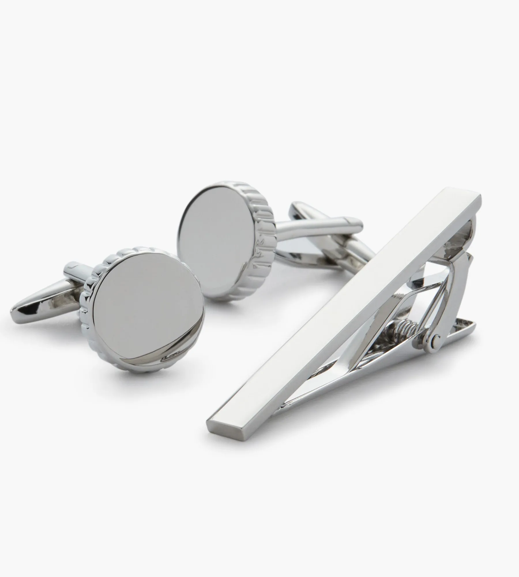 Tip Top Cuff Links & Tie Bars*Cufflink & Tie Bar Set Black