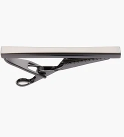 Tip Top Cuff Links & Tie Bars*Curved Tie Bar Gunmetal