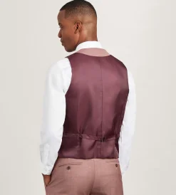 G Grafton Vests*Solid Suit Vest Dark rose