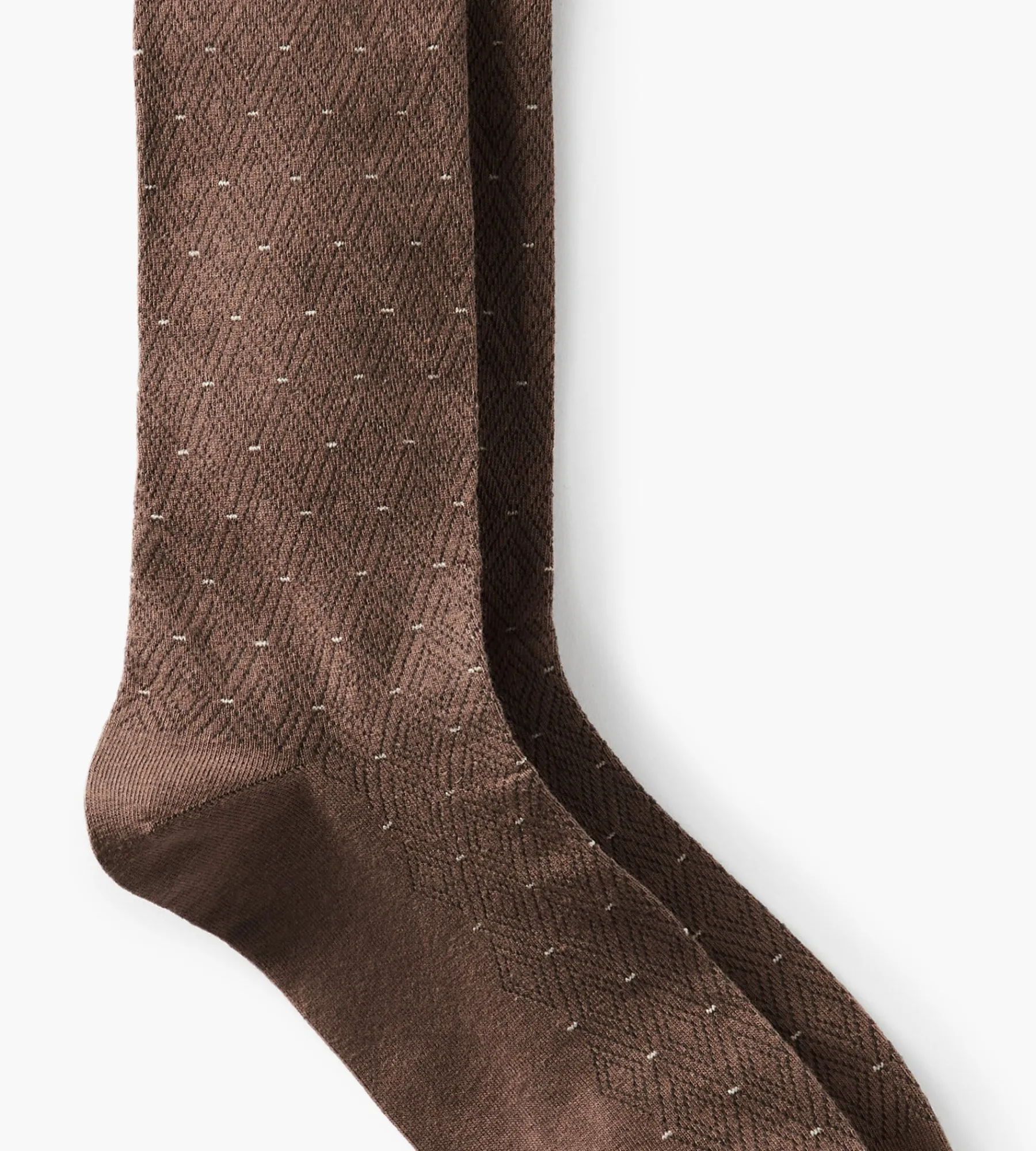 Tip Top Socks|Socks*Dashed Diamond Socks Wheat
