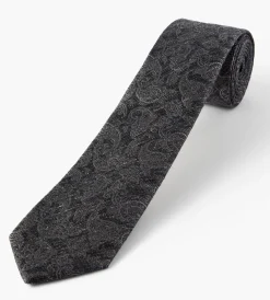 Bellissimo Ties*Heathered Tie Paisley Black