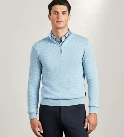 Hechter Paris Sweaters & Hoodies*Long Sleeve 1/4 Zip Sweater Ecru
