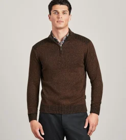 Hechter Paris Sweaters & Hoodies*Long Sleeve 1/4 Zip Sweater Ecru