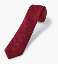 Hechter Paris Ties*Herringbone Solid Tie Black