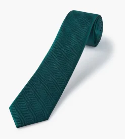 Hechter Paris Ties*Herringbone Solid Tie Black