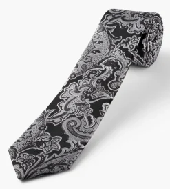 Grafton 1853 Ties*Large Paisley Tie Black