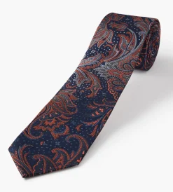 Grafton 1853 Ties*Large Paisley Tie Black
