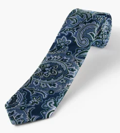 Bellissimo Ties*Large Paisley Tie Black