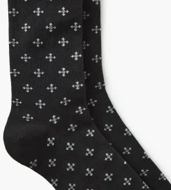 Tip Top Socks|Socks*Micro Cross Socks Black