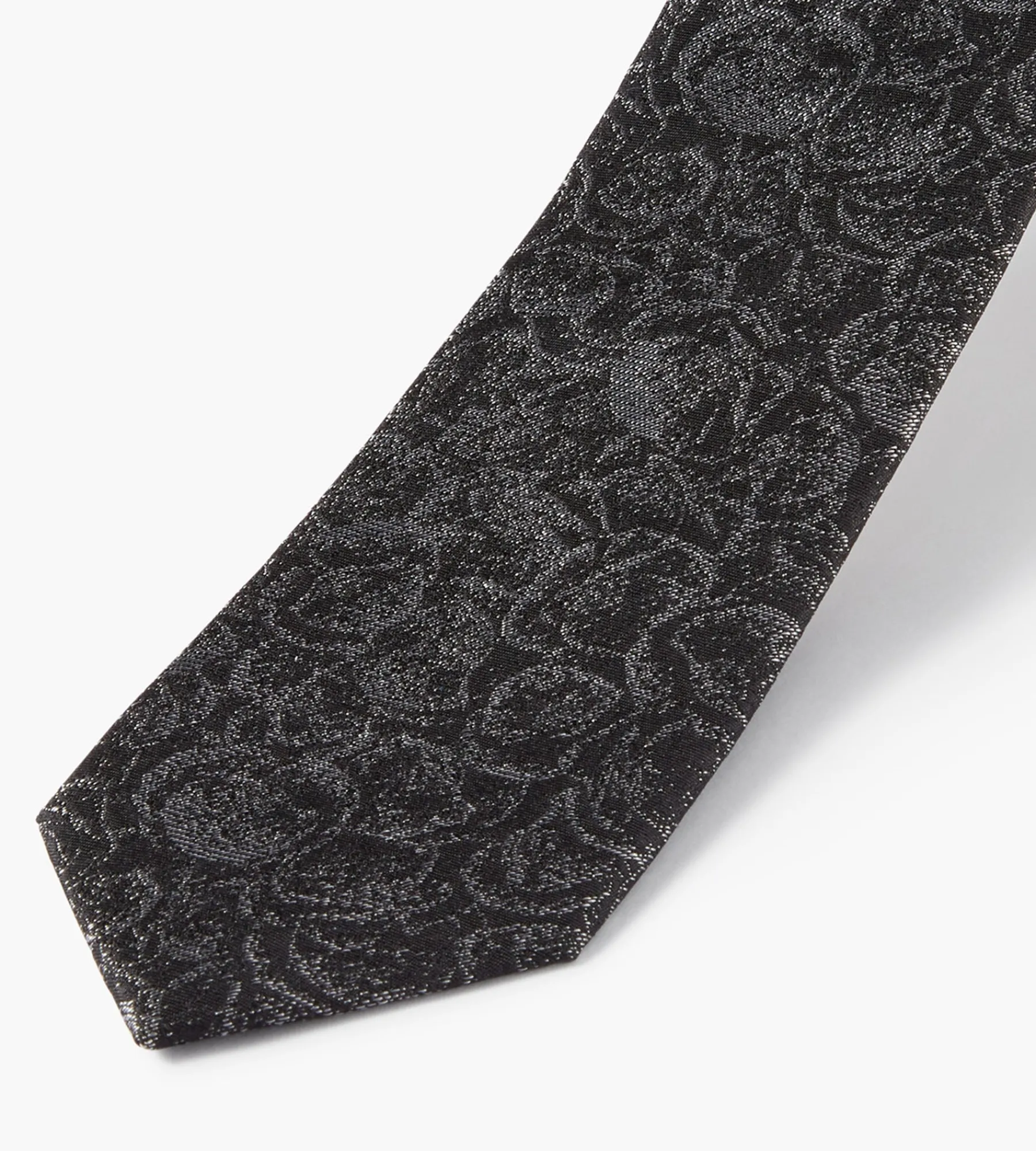 Hechter Paris Ties*Mid Floral Tie Black