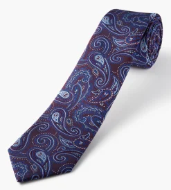 Grafton 1853 Ties*Mid Paisley Tie Black