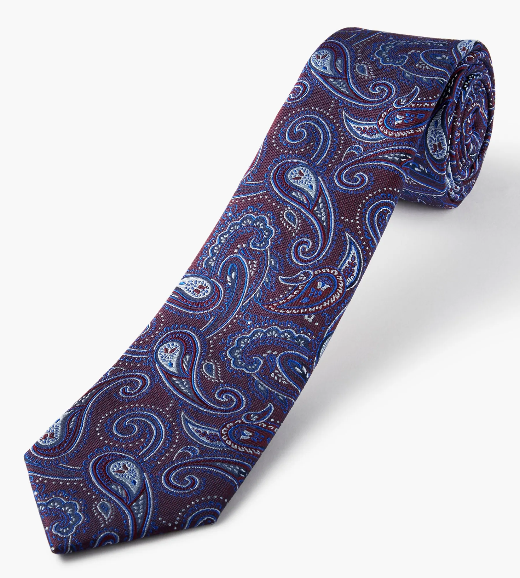 Grafton 1853 Ties*Mid Paisley Tie Black
