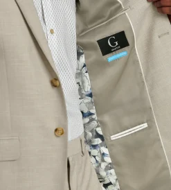 G Grafton Suit Separates*Modern Fit Tan Suit