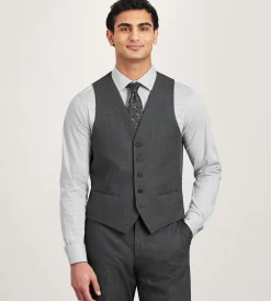 Hechter Paris Vests*Modern Fit 360° Stretch Suit Separate Vest Black