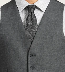 Hechter Paris Vests*Modern Fit 360° Stretch Suit Separate Vest Black
