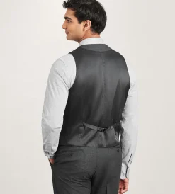 Hechter Paris Vests*Modern Fit 360° Stretch Suit Separate Vest Black