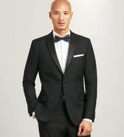 G Grafton Tuxedos|Suit Separates*Modern Fit Black Notch Lapel Solid Tuxedo