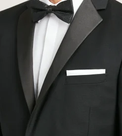 G Grafton Tuxedos|Suit Separates*Modern Fit Black Notch Lapel Solid Tuxedo