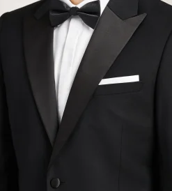 G Grafton Tuxedos|Suit Separates*Modern Fit Black Peak Lapel Solid Tuxedo