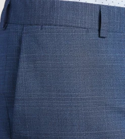 DKNY Dress Pants|Dress Pants*Modern Fit Plaid Suit Pants Blue