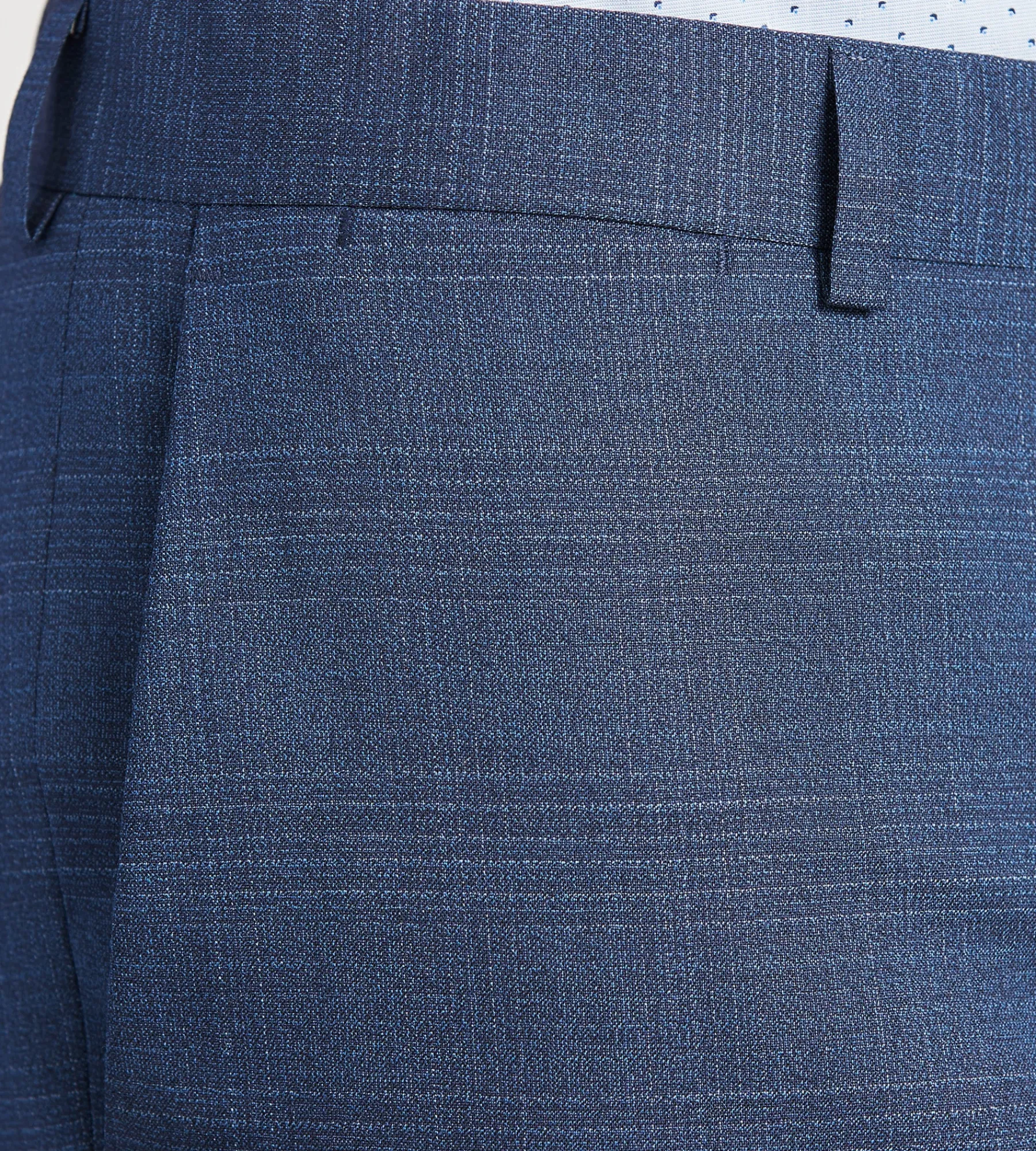 DKNY Dress Pants|Dress Pants*Modern Fit Plaid Suit Pants Blue