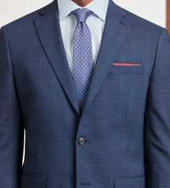 DKNY Suit Separates*Modern Fit Blue Plaid Suit