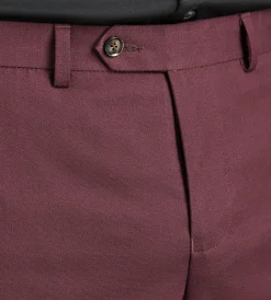 G Grafton Dress Pants|Dress Pants*Modern Fit Solid Suit Pants Burgundy