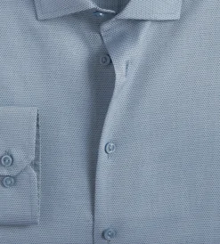 Grafton 1853 Dress Shirts*Modern Fit Dobby Non-Iron Dress Shirt Oxford blue