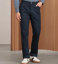 Hechter Paris Casual Pants*Modern Fit Five-Pocket 360 Stretch Knit Casual Pants Black