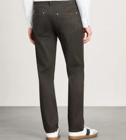Hechter Paris Casual Pants*Modern Fit Five-Pocket 360° Stretch Knit Casual Pants Brown