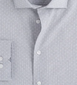 Grafton 1853 Dress Shirts*Modern Fit Geo Print Dress Shirt Grey