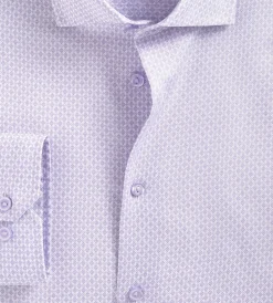 Grafton 1853 Dress Shirts*Modern Fit Geo Print Non-Iron Dress Shirt Lavender