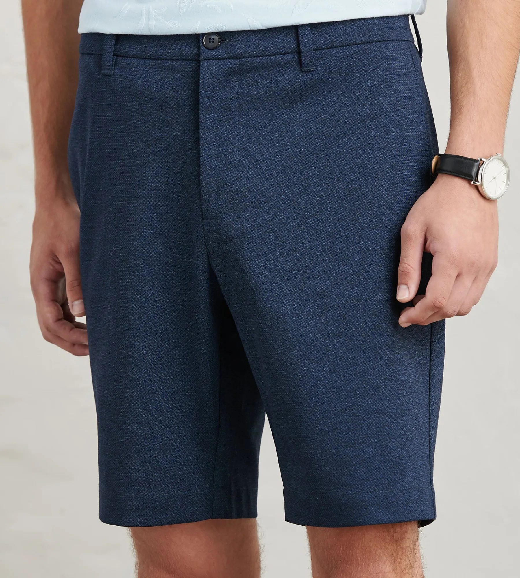 Hechter Paris Shorts*Modern Fit Knit Chino Shorts Black
