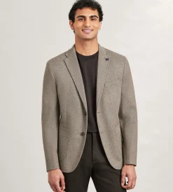 Hechter Paris Sport Jackets*Modern Fit Knit Herringbone Sport Jacket Taupe