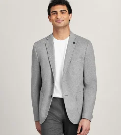 Hechter Paris Sport Jackets*Modern Fit Knit Herringbone Sport Jacket Light grey