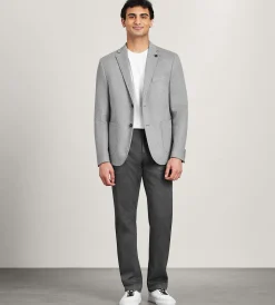 Hechter Paris Sport Jackets*Modern Fit Knit Herringbone Sport Jacket Light grey
