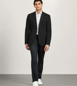 Hechter Paris Sport Jackets*Modern Fit Knit Textured Sport Jacket Black