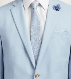 G Grafton Suit Separates*Modern Fit Light Blue Solid Suit