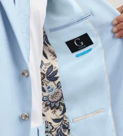 G Grafton Suit Separates*Modern Fit Light Blue Solid Suit