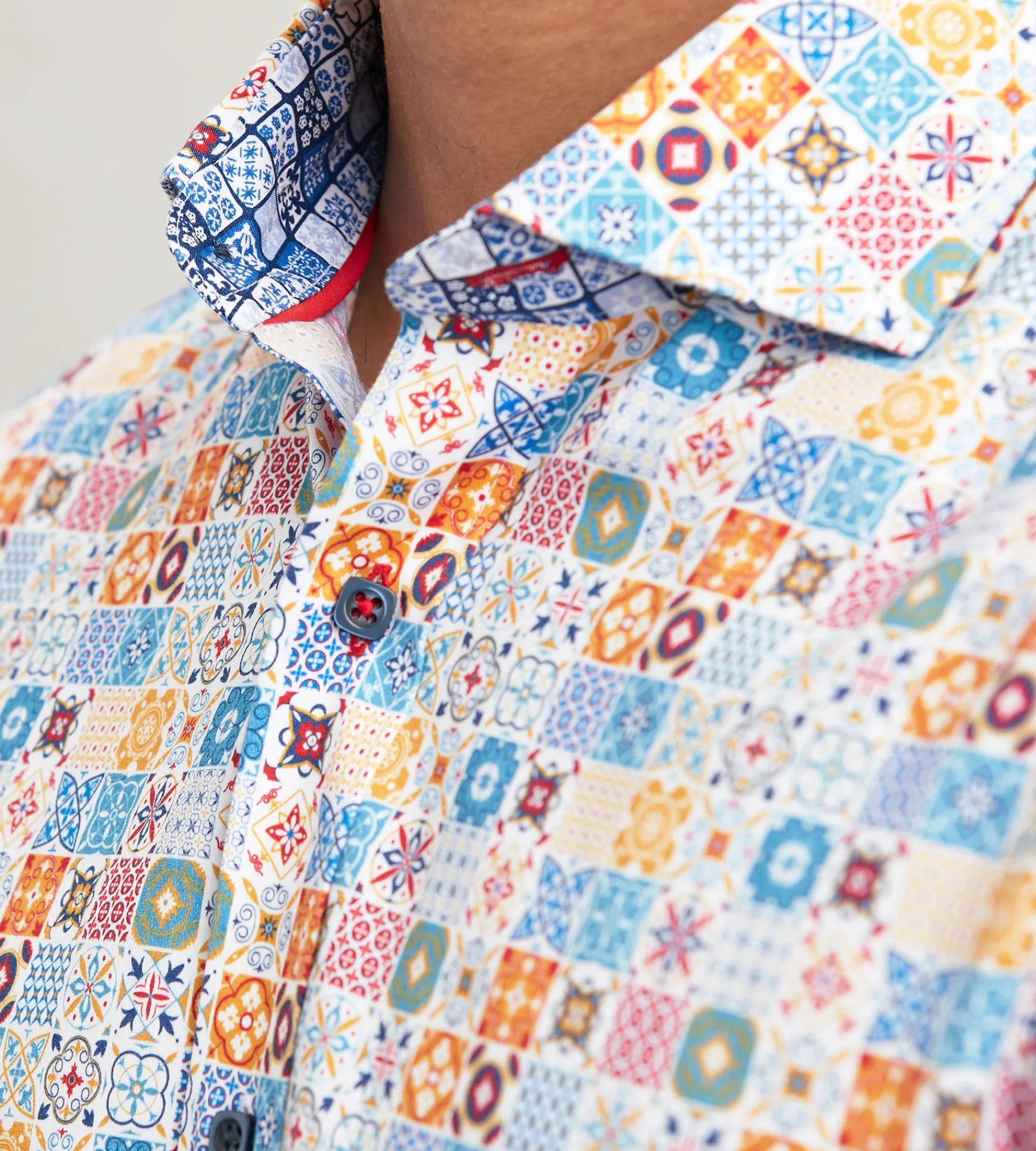 Jermyn & Bond Casual Shirts*Modern Fit Long Sleeve Printed Casual Shirt Multi