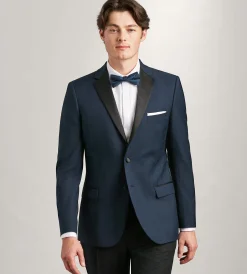 G Grafton Tuxedos|Suit Separates*Modern Fit Navy Notch Lapel Solid Tuxedo