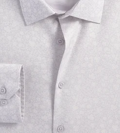 Bellissimo Dress Shirts*Modern Fit Non-Iron Printed Sateen Dress Shirt Pale purple