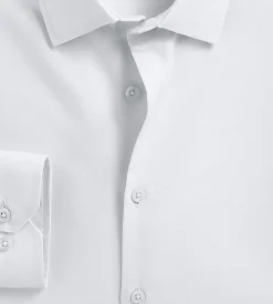 Bellissimo Dress Shirts*Modern Fit Non-Iron Sateen Dress Shirt White