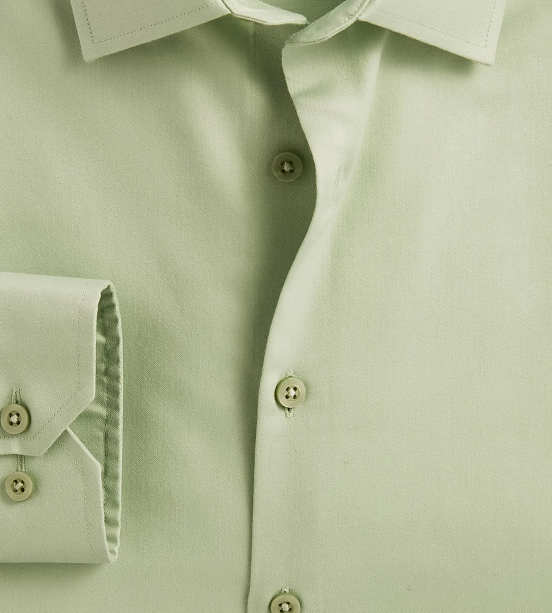 Bellissimo Dress Shirts*Modern Fit Non-Iron Sateen Dress Shirt Sage