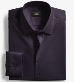 Bellissimo Dress Shirts*Modern Fit Non-Iron Sateen Dress Shirt Deep purple