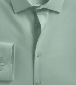 Bellissimo Dress Shirts*Modern Fit Non-Iron Sateen Dress Shirt Light green